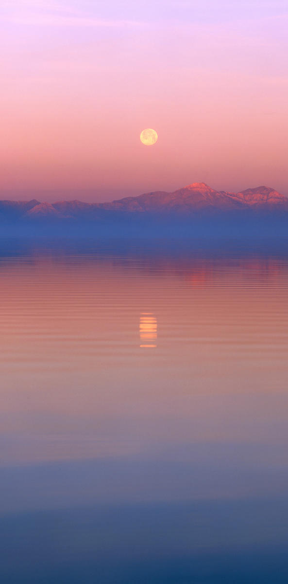 'Watercolor' Great Salt Lake, Utah
