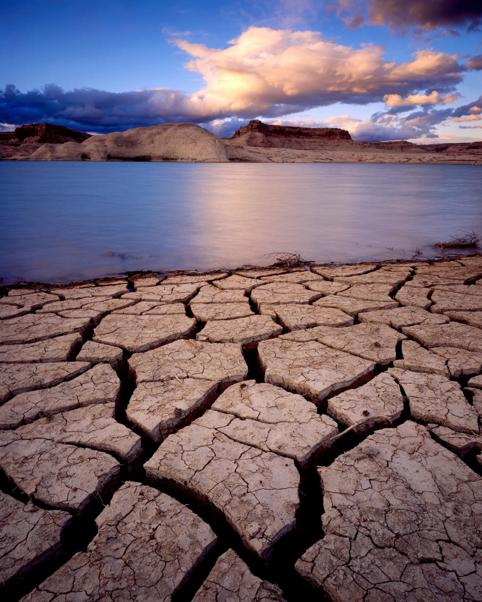 'Cracked Earth' Wahweap Bay, Utah