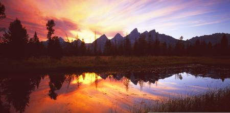 'Teton Sunset'-P, Grand Teton National Park, Wyoming